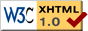 We have taken the care to write Valid XHTML 1.0!